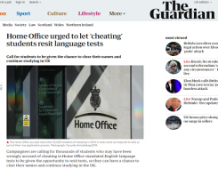  Migrant Voice - The Guardian reports on MV international student campaign