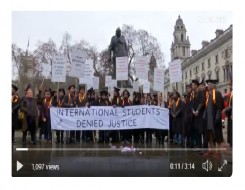  Migrant Voice - ITV London reports on international student demonstration