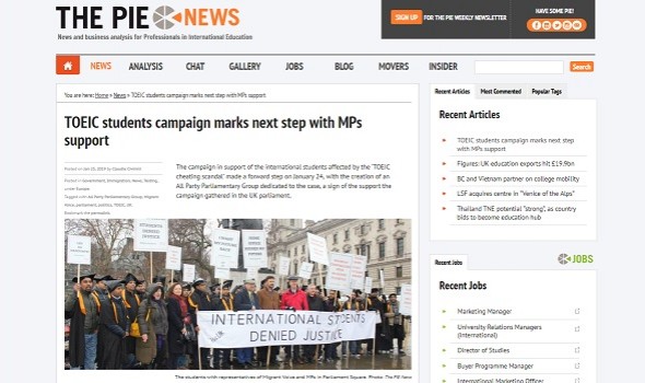  Migrant Voice - PIE News reports on Parliament demo