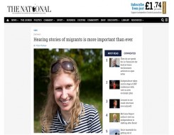  Migrant Voice - Scottish newspaper publishes blog by MV volunteer