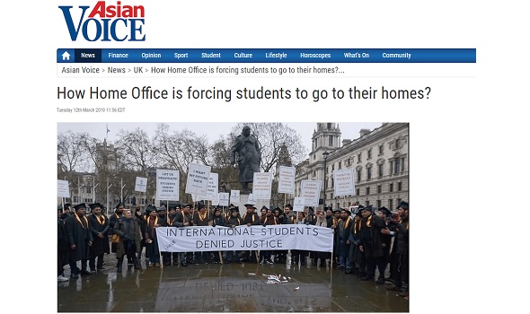  Migrant Voice - Asian Voice reports on students' campaign