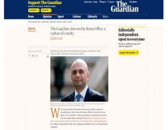  Migrant Voice - The Guardian editorial calls on the Home Secretary to take action over international students