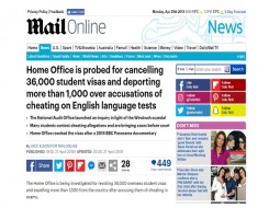  Migrant Voice - Media coverage of National Audit Announcement over international students
