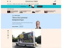  Migrant Voice - Students injustice leads Financial Times opinion piece