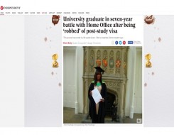  Migrant Voice - MV member speaks to Independent about Home Office battle