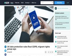  Migrant Voice - MV quoted in reports on GDPR complaint