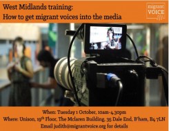  Migrant Voice - Media training day in Birmingham