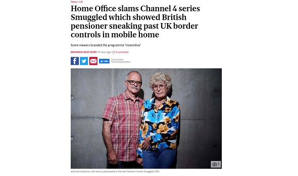  Migrant Voice - Evening Standard article features MV response to 'Smuggled'