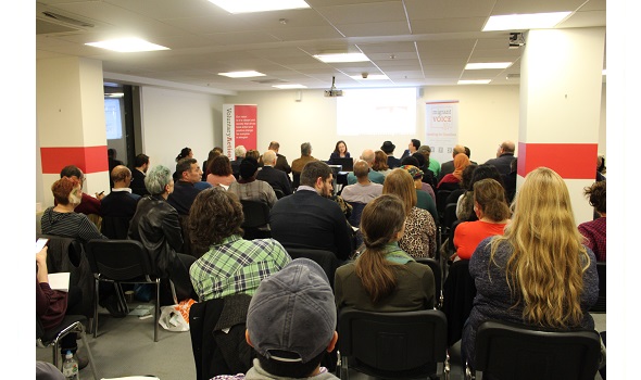 dozens attend migrant voice launch of integration project