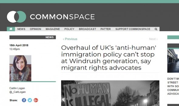  Migrant Voice - Comment on hostile environment