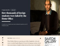  Migrant Voice - International students featured in Financial Times