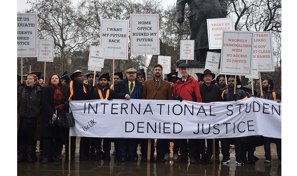  Migrant Voice - Five years in limbo: International students go to Westminster to call for justice