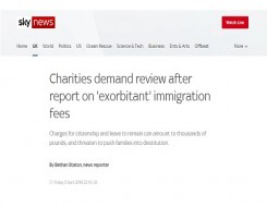  Migrant Voice - Sky News uses MV briefing in report on immigration fees
