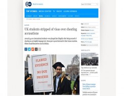  Migrant Voice - Article about students campaign published by Deutsche Welle