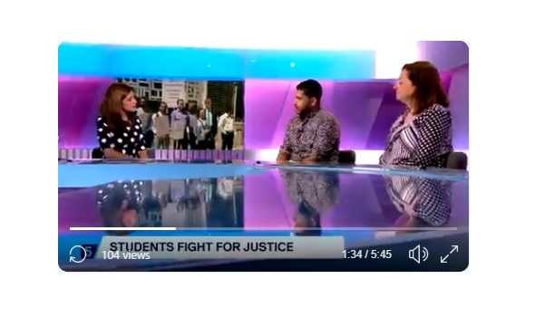  Migrant Voice - MV member and Director interviewed live on Channel 5 News