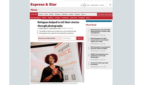  Migrant Voice - Express & Star reports on Wolverhampton Media Lab