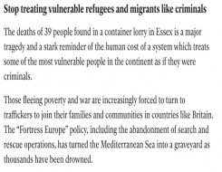  Migrant Voice - MV signs letter published in Independent