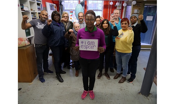  Migrant Voice - Hundreds support #IAmEspoir campaign