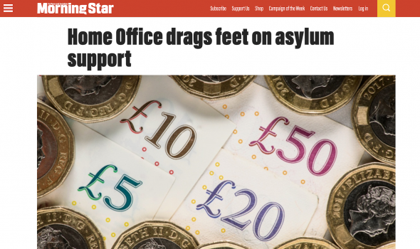  Migrant Voice - MV speaks to Morning Star about asylum support