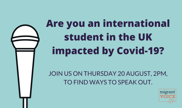  Migrant Voice - Meeting for international students in the UK impacted by Covid-19