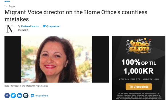  Migrant Voice - MV member & Director speak to The National about devastating impact of Home Office mistakes