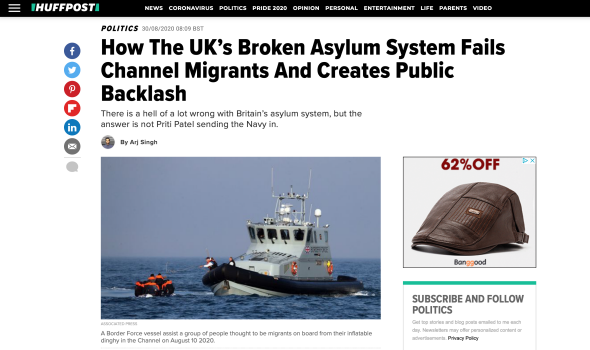  Migrant Voice - Member speaks to Huffington Post about being an asylum seeker in the UK