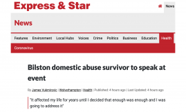  Migrant Voice - Express & Star reports on Domestic Violence Awareness event organised by MV member