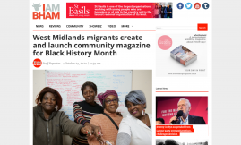  Migrant Voice - Coverage of MV members' Black History Month e-magazine