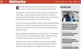  Migrant Voice - MV Ambassador speaks out to Morning Star