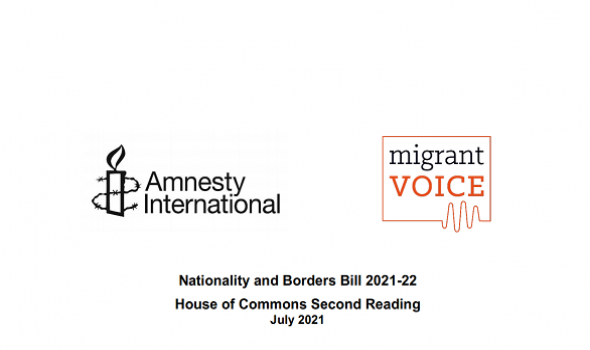  Migrant Voice - Migrant Voice and Amnesty International release Borders Bill briefing