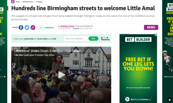  Migrant Voice - MV director quoted in BirminghamLive