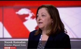  Migrant Voice - MV director interviewed by BBC News Channel