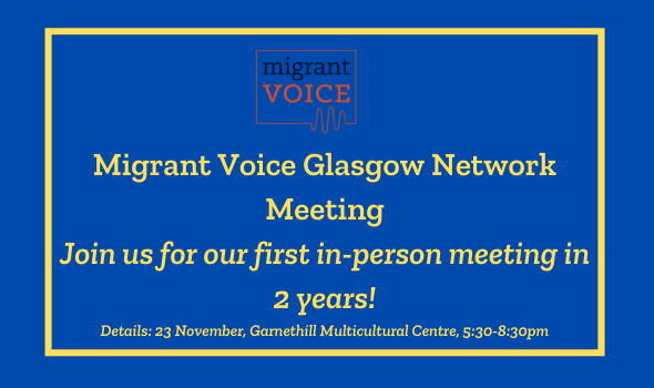  Migrant Voice - Glasgow network meeting