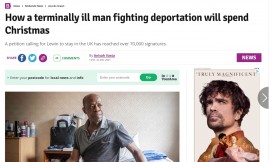  Migrant Voice - MV member Lewin speaks to Birmingham Mail about his campaign to stay in the UK