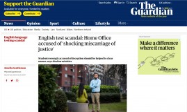  Migrant Voice - MV members speak to The Guardian about TOEIC injustice