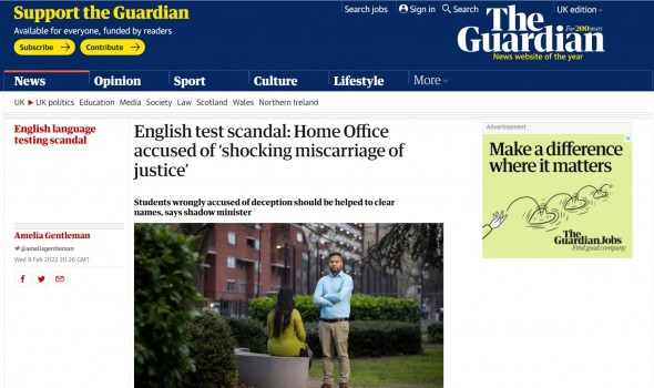  Migrant Voice - MV members speak to The Guardian about TOEIC injustice