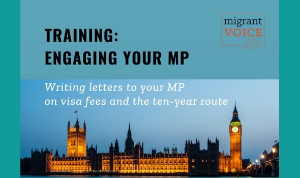  Migrant Voice - Training: writing letters on visa fees and the ten-year route