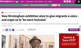  Migrant Voice - BirminghamLive covers exhibition featuring MV members