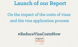  Migrant Voice - Launch of our report on the impact of visa fees and the visa application process