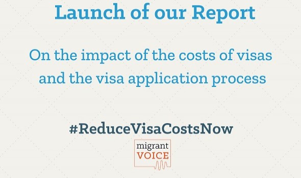  Migrant Voice - Launch of our report on the impact of visa fees and the visa application process