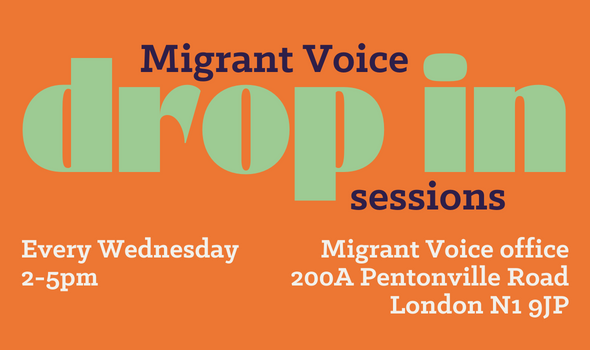  Migrant Voice - New London drop-in sessions!