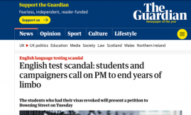  Migrant Voice - #MyFutureBack: Students' petition to PM appears in the Guardian