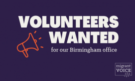  Migrant Voice - Volunteers for Migrant Voice’s Birmingham office
