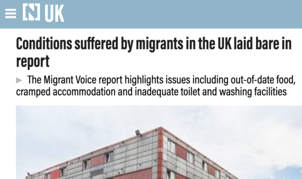  Migrant Voice - Report on asylum hotels featured in the National