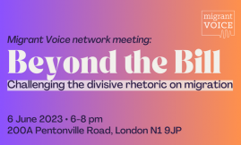  Migrant Voice - London Network Meeting: "Beyond the Bill"