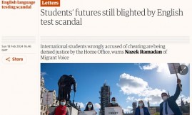  Migrant Voice - Letter by Migrant Voice Director on #MyFutureBack published in the Guardian