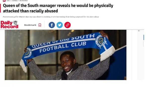  Migrant Voice - Footballer Marvin Bartley interviewed in the Daily Record