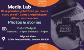  Migrant Voice - London Media Lab - photography and pitching