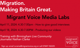  Migrant Voice - Birmingham Media Lab on How to give good interviews