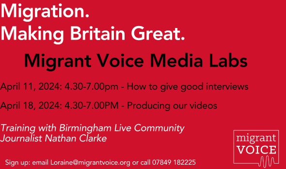  Migrant Voice - Birmingham Media Lab on How to give good interviews